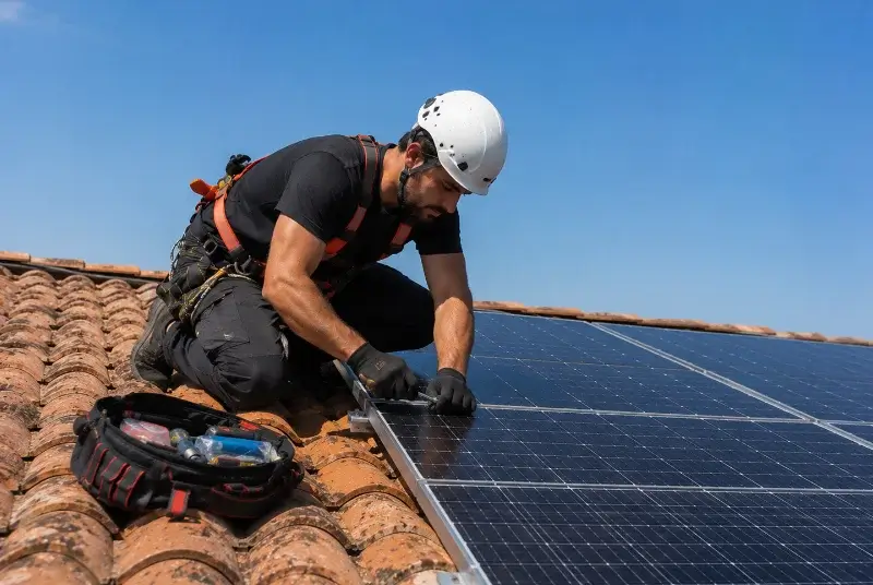 Maintenance et monitoring de panneaux solaires à Massillargues-Attuech
